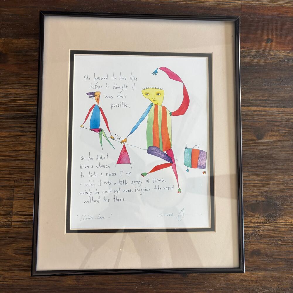 BRIAN ANDREAS | Matted & Framed Print 2003 "Possible Love" 11x14